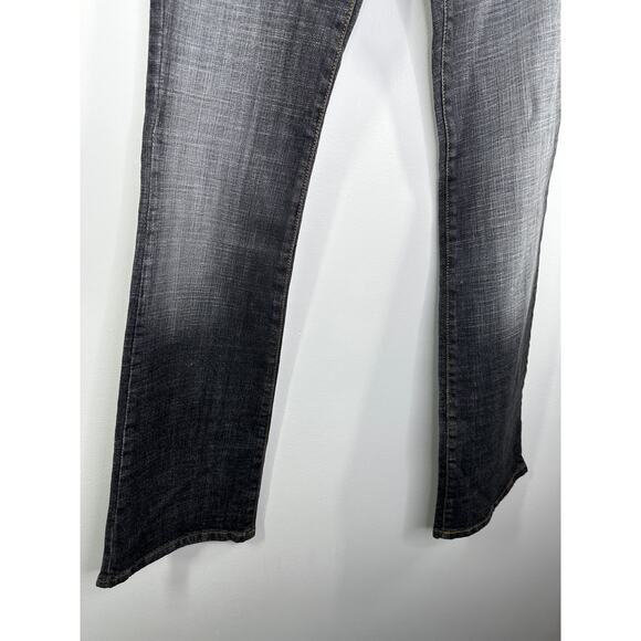 Flying Monkey Dark Wash Black Cotton Blend Denim Bootcut Jeans Women's Size 1 - Picture 3 of 9